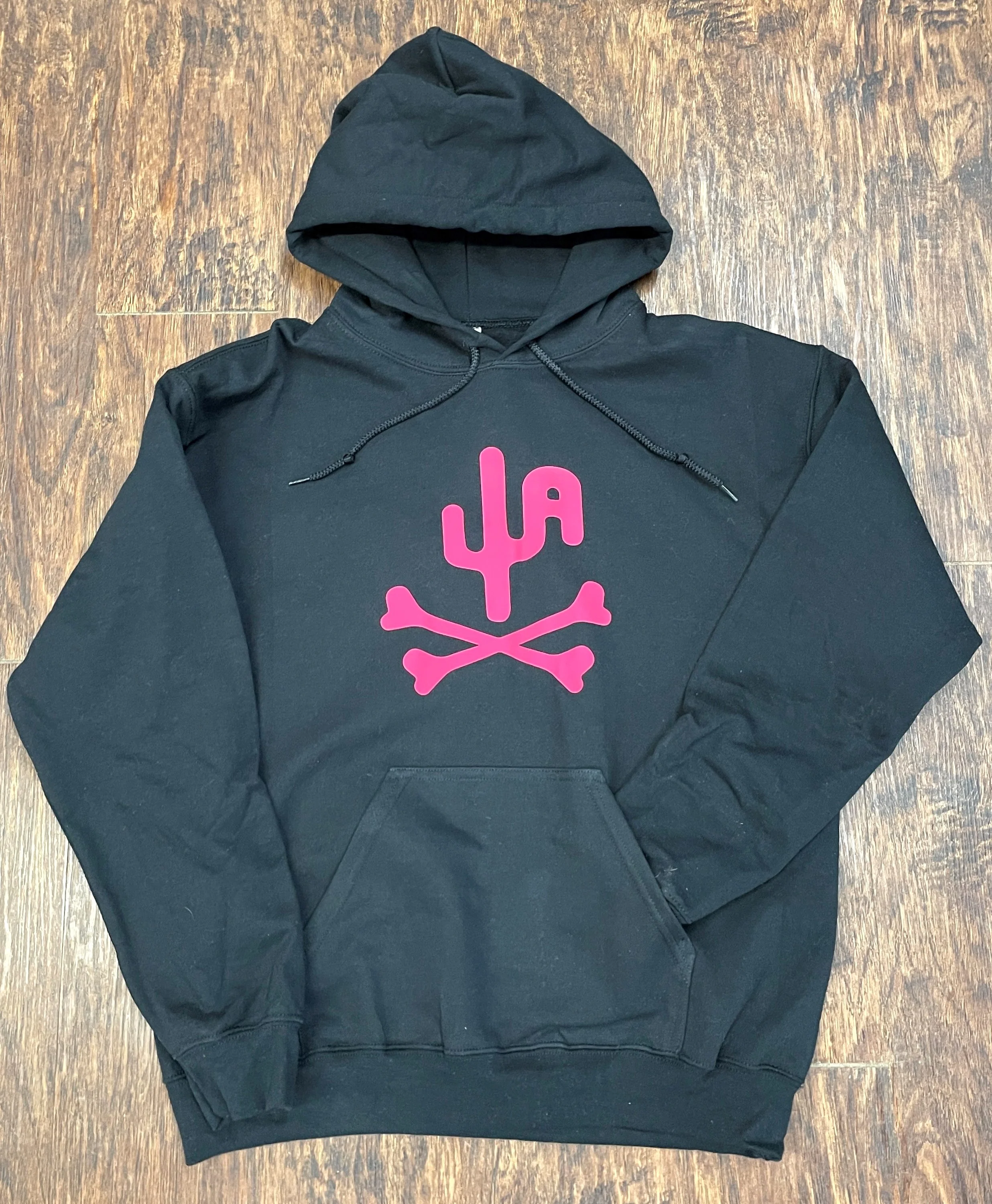 Pink Bones - Black Adult Hoodie