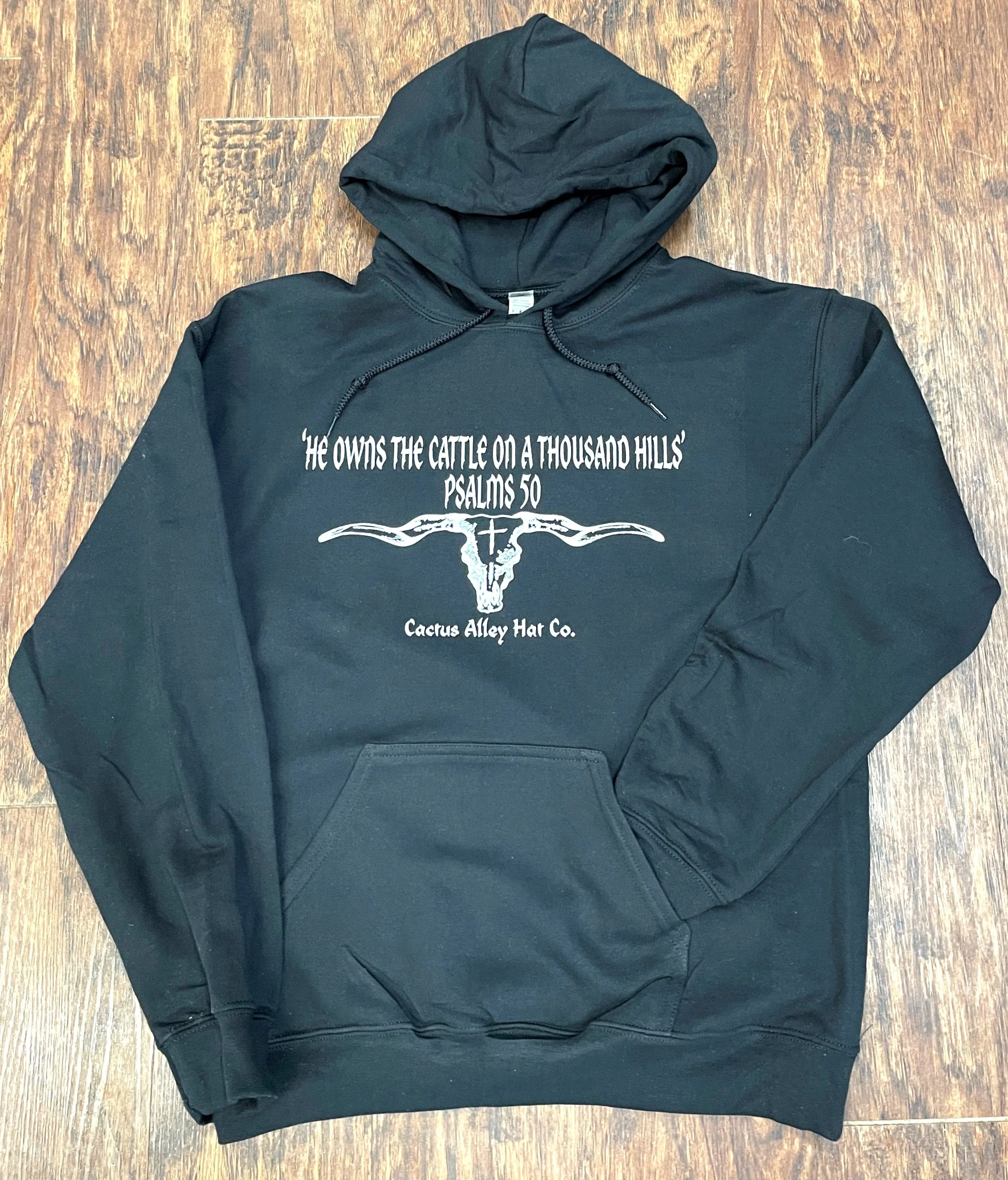 Psalms 50 - Black Adult Hoodie